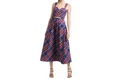 Sachin & Babi Darcy Top In Party Plaid