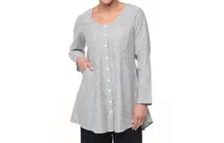 Tulip Clothing Ivy Jacket In Ticking Stripe