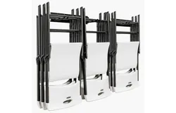 RaxGo Chair Storage Rack, Heavy Duty, Wall-Mounted Folding Chair Rack Organizer and Hanger System