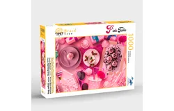 Pink Table 1000 Piece Jigsaw Puzzle