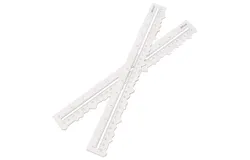 KW-trio Metal Paper Tearing Ruler Craft Ruler for 30cm&sol;11in Measurement Drawing Cutting Deckle Paper Decorative DIY Project in Irregular Edges for Scrapbooking Engineering Architect School Office