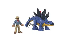 Fisher-Price Imaginext Jurassic World Dominion Stegosaurus Dinosaur & Dr&period; Alan Grant Set