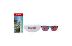 Solize Good Vibes Only - Clear-Blue by DelSol for Unisex - 1 Pc Sunglasses