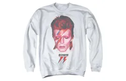 David Bowie Aladdin Sane 75 Adult Crewneck Sweatshirt