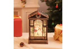 【Christmas Snow Globe  Glittering Snowman Choir Manger Scene&comma; USB Lined&sol;Battery Operated Lighted Water Lantern for Christmas Festival Decoration Gifts-snowman style