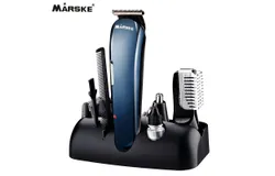 Multi-function electric barber rechargeable men&apos;s nose hair trimming shaving eyebrow trimming engraved head set