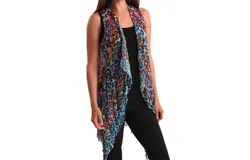 Angel Vibrant Leopard Vest In Multi