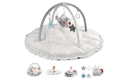 Unisex Baby Play Gym & 7-in-1 Play Mat Playmat Baby Toys 0-6&comma; 6-12 Months Tummy Time Mat with Hanging Toys&comma; Soft Padded Mat for Newborns&comma; Infants Space
