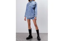 Misha Andi Shacket In Retro Blue