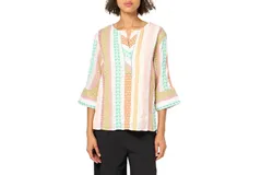 Tru Luxe Stripe Boxy Top In Multi