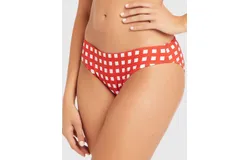 Sea Level Australia Le Damier Regular Bikini Pant In Orange