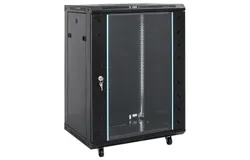 15U Network Cabinet 19" IP20 Black 20&period;9"x15&period;7"x31&period;5"
