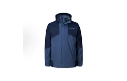 Columbia Hooded Comfortable Fleece Jacket Hiking Outdoor Hiking Urban Life Hiking Waterproof Windproof Jacket Men&apos;s Blue