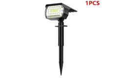 NYMPHY Solar Lights Outdoor Waterproof IP68， &lbrack;57LED&sol;3 Colors&rsqb;&lpar;Cool White&rpar;-1PCS