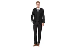 Braveman Men&apos;s 3-Piece Premium Vested 3-Piece Slim Fit Suit