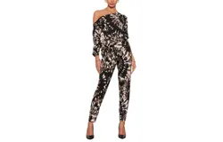 Tart Collections Piper One Shoulder Jumpsuit In Black