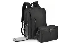 Cwatcun L5 Waterproof DSLR Camera Backpack Shockproof Photography Backpack Travelling Shoulder Bag DSLR Camera Lens Tripod Laptop Accessory Large Capacity Backpack