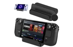 Stand Base for Steam Deck&sol;ROG Ally&sol;Nintendo Switch&comma; Steam Deck Stand with Anti-slip Silicone Pad &lpar;BLACK&rpar;