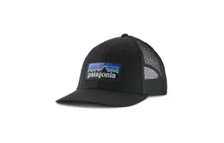 Patagonia Unisex P-6 Logo Lopro Trucker Hat In Black