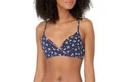 Seafolly Remix Wrap Front Booster Top In Indigo