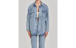 Le Jean Mimi Overshirt In Blue