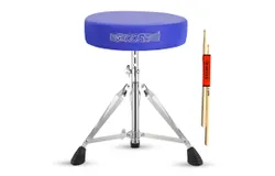 5 Core Drum Throne Comfortable Padded Guitar Stool Height Adjustable Music DJ Chair Heavy Duty Seat