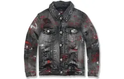 Jordan Craig Kids&apos; Avalanche Denim Trucker Jacket In Bred