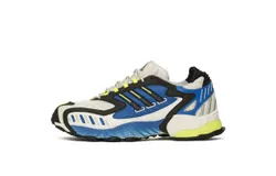 Adidas Men&apos;s Torsion Trdc Shoes In Off White&sol;core Black&sol;solar Yellow