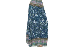 Yak & Yeti Women&apos;s Ellie Maxi Skirt In Blue&sol;multi