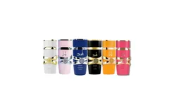 New Yara Collection 6 Piece Set Eau De Parfum Spray for Unisex (3.4 Ounce Pink Yara + 3.4 Ounce Yara Moi + 3.4 Ounce Yara Tous + 3.4 Ounce Yara Candy+ 3.4 ounce Asad + Asad Zanzibar, 6PCS