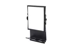 Shower Mirror with Suction Cups Anti-fog Shower Makeup Mirror Bathroom Shaving Makeup Mirror with Hooks No Punching