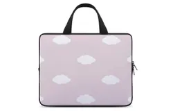 Clouds&comma; Pink&comma; Sleep Laptop Bag Women Man 10 12 13 15 17 Inch Office Notebook Travel Computer Handbag Waterproof Bag Notebook Cover