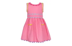 The Yellow Lamb Girl&apos;s Julia Dress In Pink