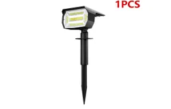 HUXYT Solar Outdoor Lights，1 Pack&lpar;Cool White&rpar;