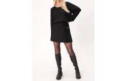 Project Social T Grace Bubble Hem Sweater In Black