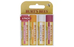 Superfruit Moisturizing Lip Balm Pack by Burts Bees for Unisex - 4 x 0&period;15 oz 0&period;15oz Pomegranate Lip Balm&comma; 0&period;15oz Coconut & Pear Lip Balm&comma; 0&period;15oz Mango Lip Balm&comma; 0&period;15oz Pink Grapefruit Lip Balm