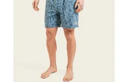 Howler Brothers Deep Set Boardshorts In Ocean Motion Shimmer