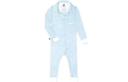 Paper Cape Kids&apos; Striped Pima Cotton Pajamas In Blue