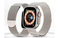 For iwatch Milanese strap Apple strap Smart watch strap Metal magnetic round tail change