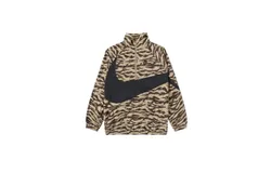 Nike Men&apos;s Swoosh Half Zip Windrunner Jacket In Khaki Camo
