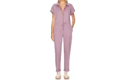 Pistola Jordan Zip Front Jumpsuit In Lilac Dust