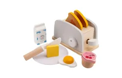 Juego de cocina divertido de madera para niños&comma; Monet de simulación&comma; panificadora gris&comma; casa de juegos de rol de jardín de