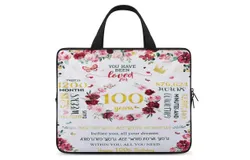 Happy 100th Birthday Laptop Bag Women Man 10 12 13 15 17 Inch Office Notebook Travel Computer Handbag Waterproof Bag Notebook Cover
