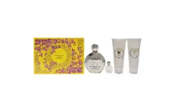 Versace Eros by Versace for Women - 4 Pc Gift Set 3&period;4oz EDP Spray&comma; 3&period;4oz Body Lotion&comma; 3&period;4oz Bath and Shower Gel&comma; 0&period;17oz EDP Rollerball Mini