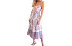Bell Betina Midi Dress In Floral Bouquet