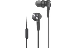 Sony MDRXB55AP Wired Extra Bass Earbud Headphones&sol;Headset with Mic for Phone Call&comma; Black
