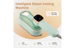 Travel Steamer Iron for Clothes Mini - Portable Ironing Machine Steamer Travel College Dorm Home&comma;Green