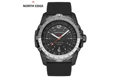 North edge EVOQUE2 Outdoor Sports Waterproof Solar Charging Watch Eco-Kinetic Luminous Long Lasting-black