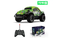 KYAMRC RC Racing Car，1&colon;24&comma; with lights&comma; small scale off-road remote control car&comma; Toy Cars Buggy for Boys & Girls-Gift for Kids Ages 4 and Up-240 Green