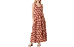 Bila77 Flowey Patterned Dress In Hy Seashell